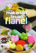 kreasi makanan tiruan dari flanel