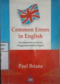 Common Errors in English Kesalahan Umum Dalam Bahasa Inggris