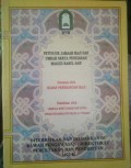 Petunjuk Jamaah Haji dan Umrah Serta Penziarah Masjid Rasul SAW