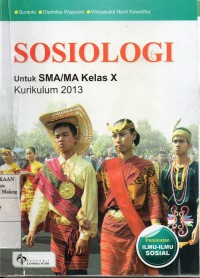 SOSIOLOGI Untuk SMA/MA Kelas X